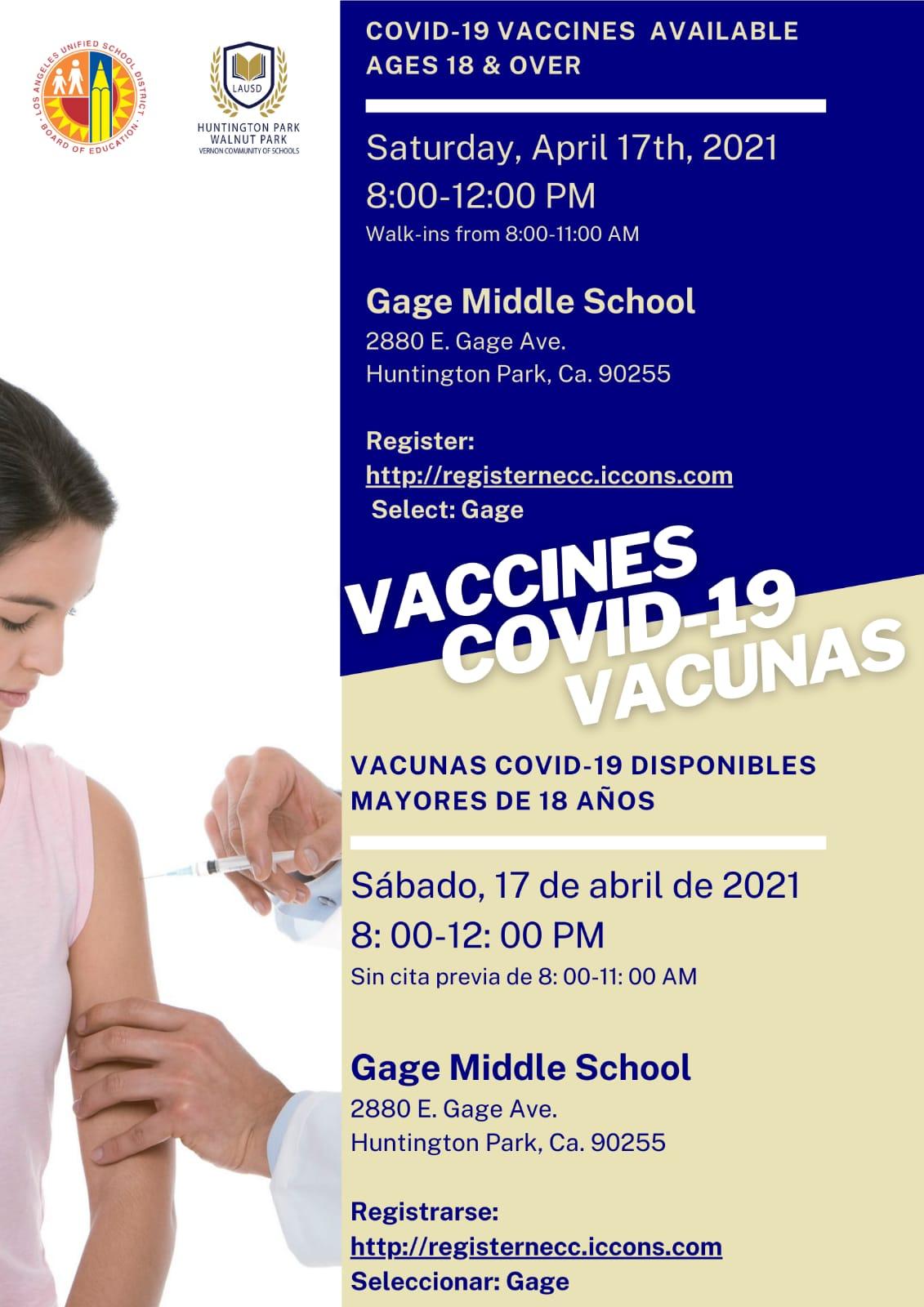 Covid 19 Vaccines Flyer