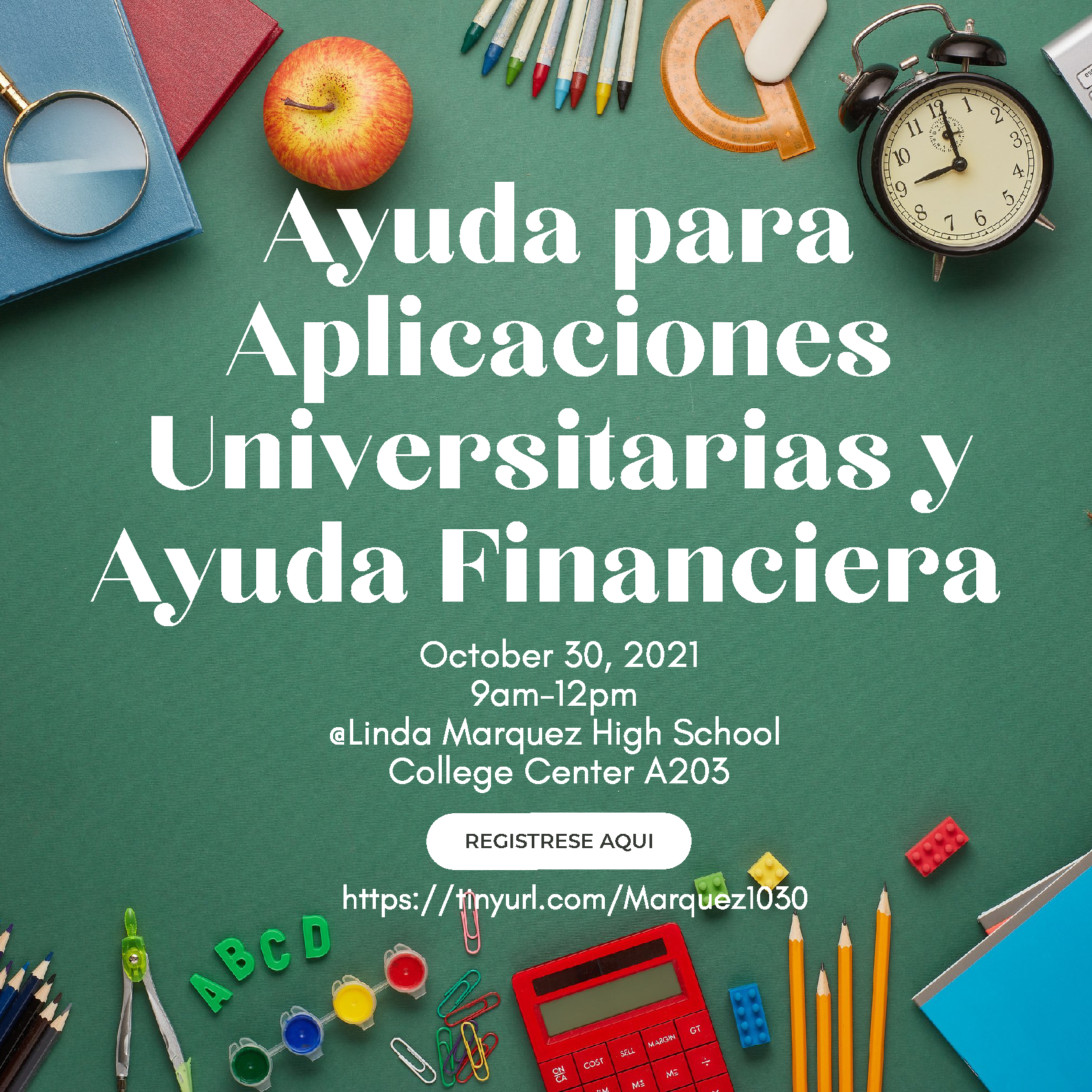 College Application and FinancialAid Flyer