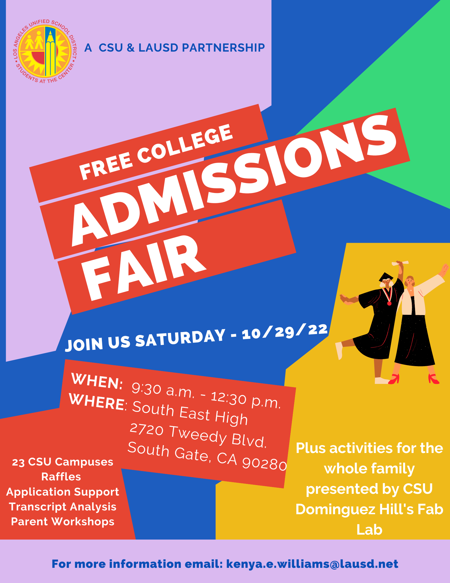 Free College Fair Flyer in English